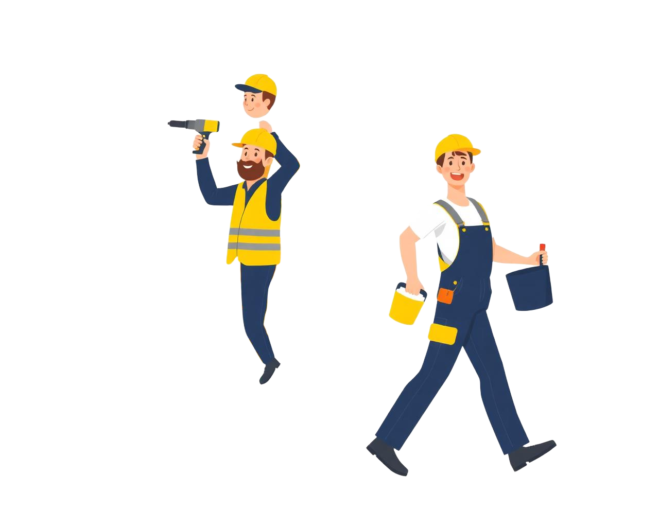Two handymen at work